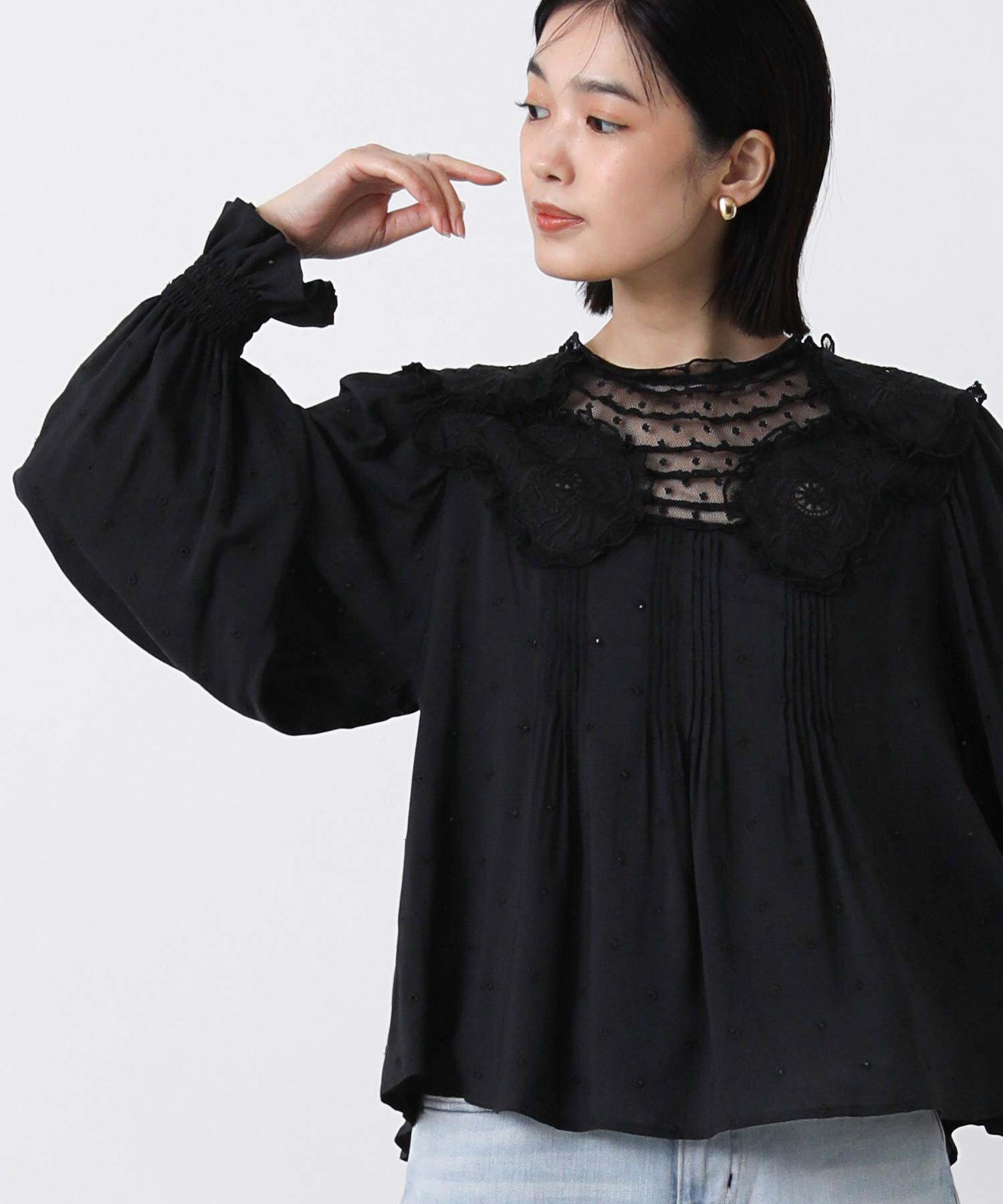Gready Brilliant【2026年5月再値下げ】ドット刺繍キャンディスリーブ