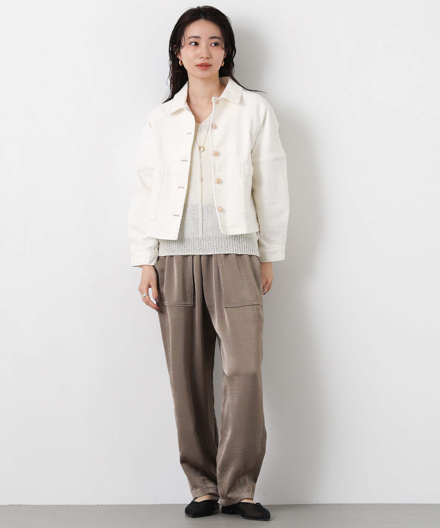 Gready Brilliant デニムジャケット Gジャン MARGAUX Gready Brilliant衿付ストレッチデニムジャケット | SEKIMIKI Online