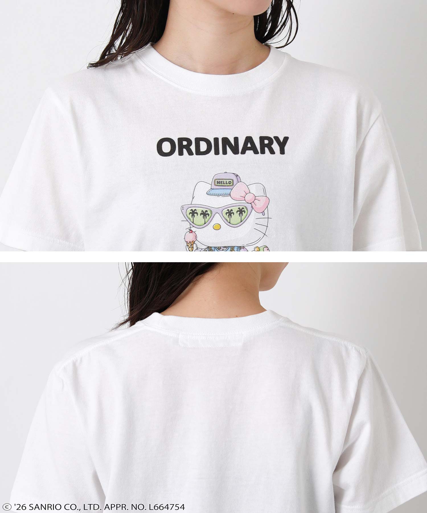 即完　コラボ　ハローキティ　ジェラピケ サンリオTシャツ ジェラート ピケとサンリオキャラクター初コラボ、ハローキティ