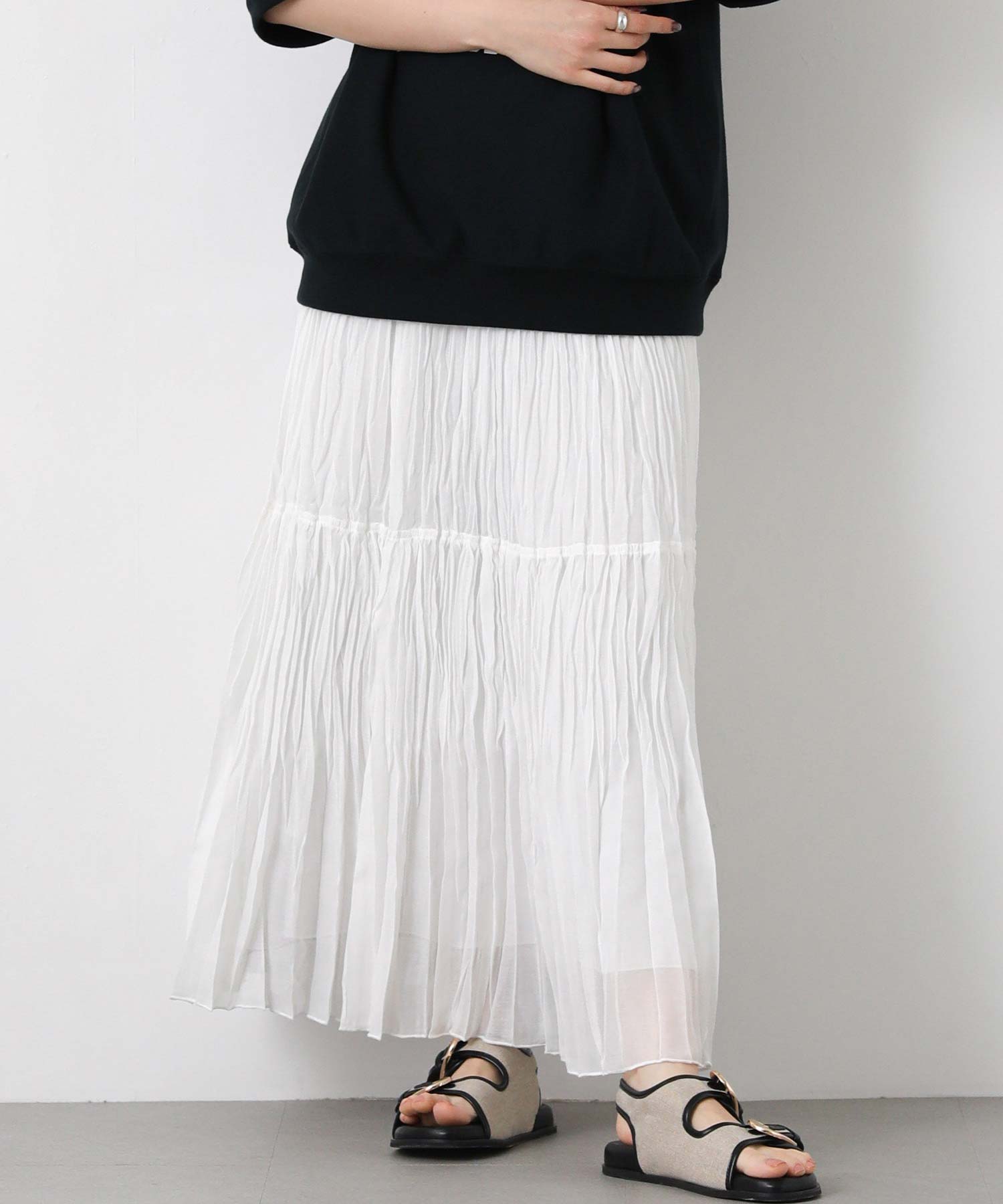 【てら子品】greedinternational スカート clear リボン付きドロストスカート[CL8684] | レディースファッション