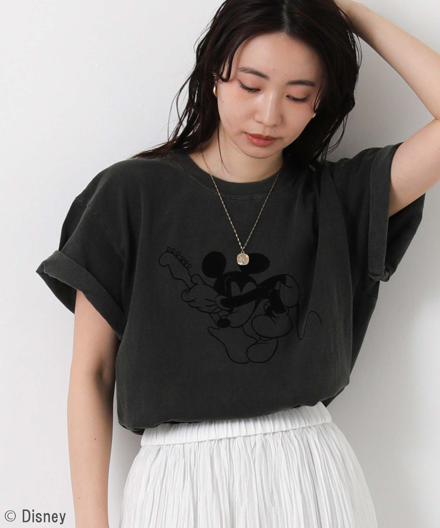 GOOD ROCK SPEED MICKEYベースロゴTシャツ