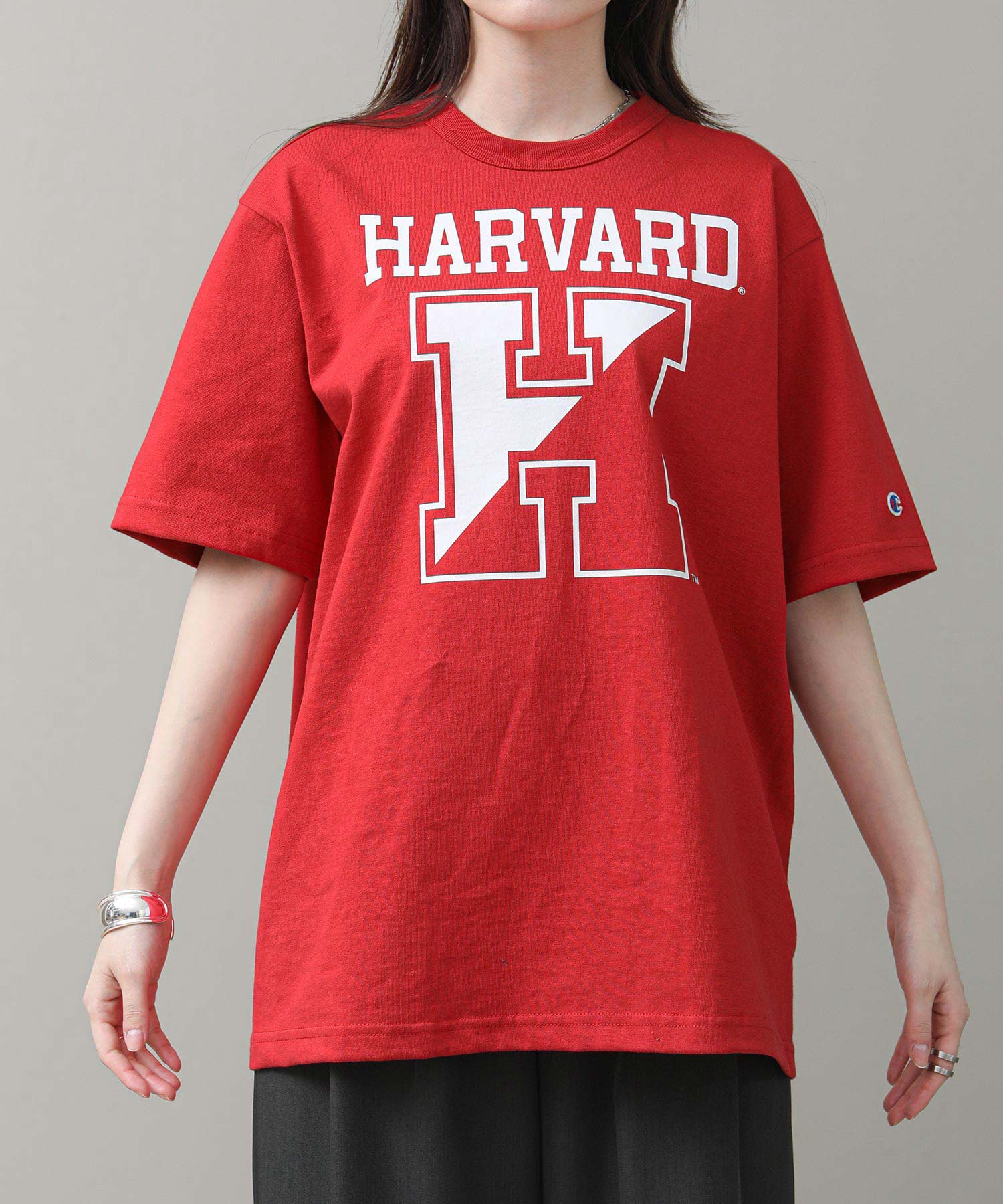 ch!iii tシャツ 89　レッド The rejoiceHARVARDロゴTEE【Champion】 | SEKIMIKI Online