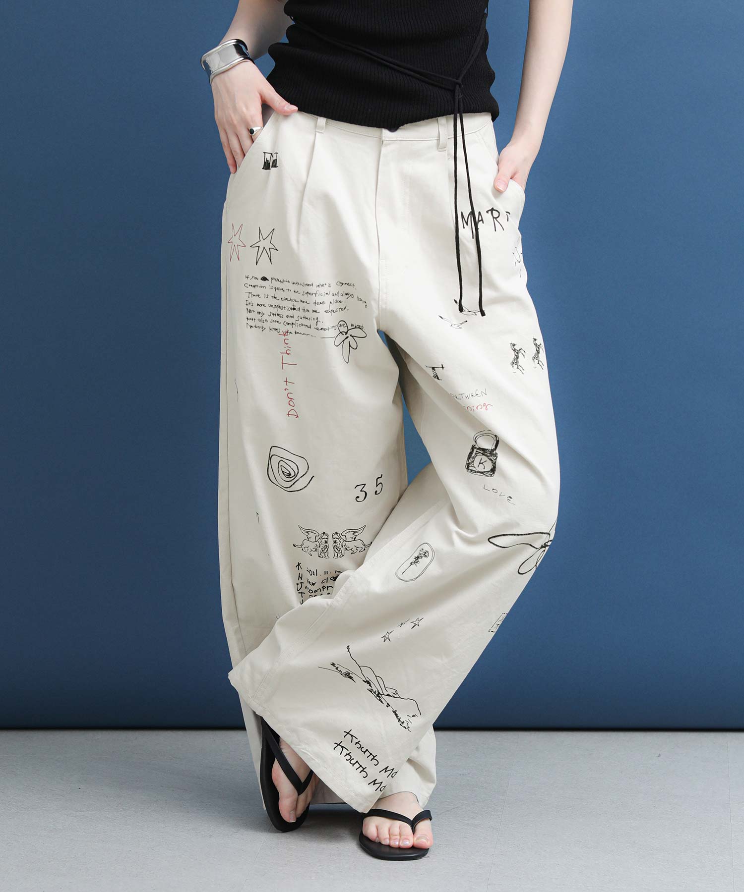 最新作★The rejoiceハイウエストタトゥーパンツ【Knuth Marf】 The rejoiceハイウエストタトゥーパンツ【Knuth Marf】 | SEKIMIKI Online