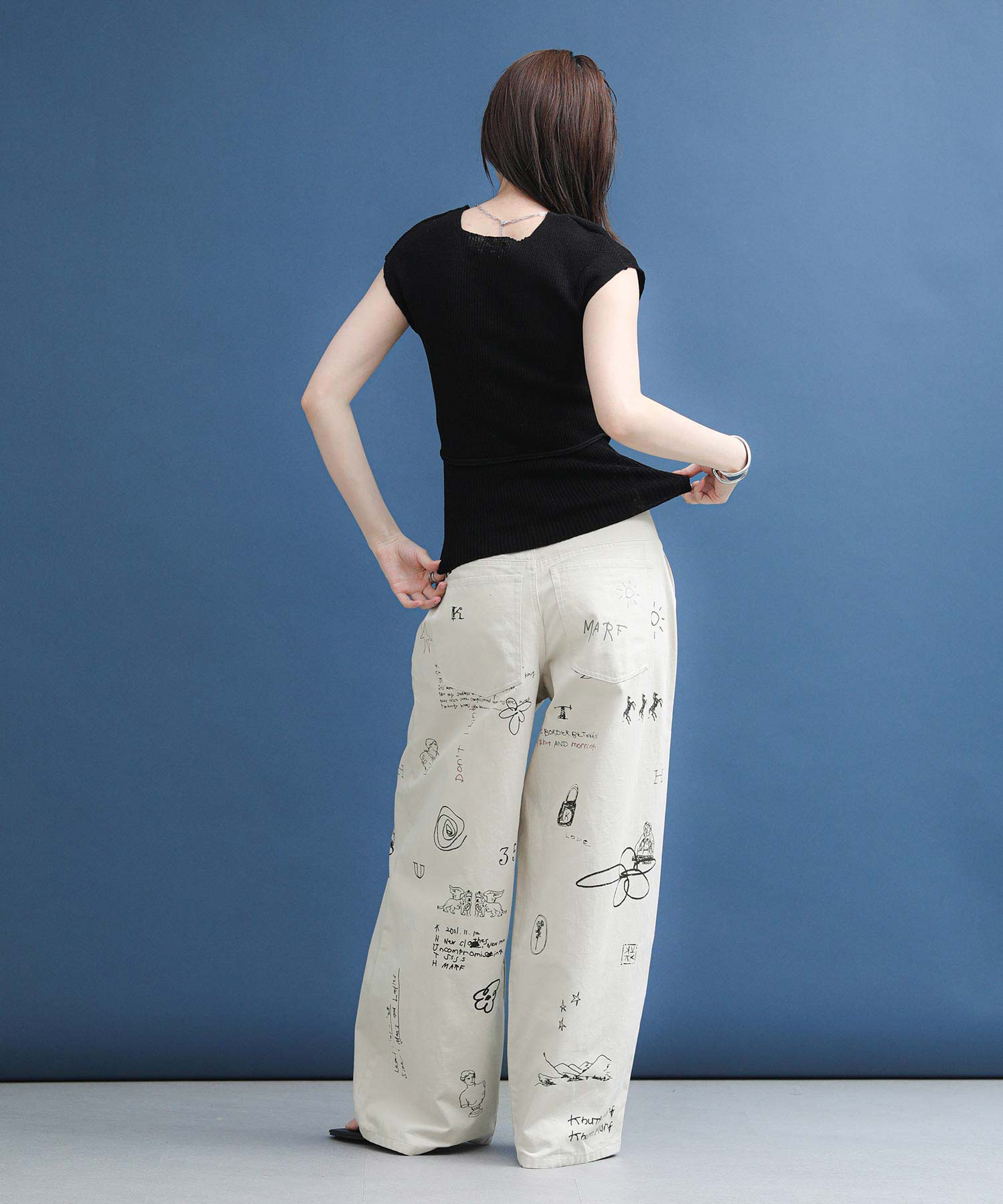 最新作★The rejoiceハイウエストタトゥーパンツ【Knuth Marf】 The rejoiceハイウエストタトゥーパンツ【Knuth Marf】 | SEKIMIKI Online
