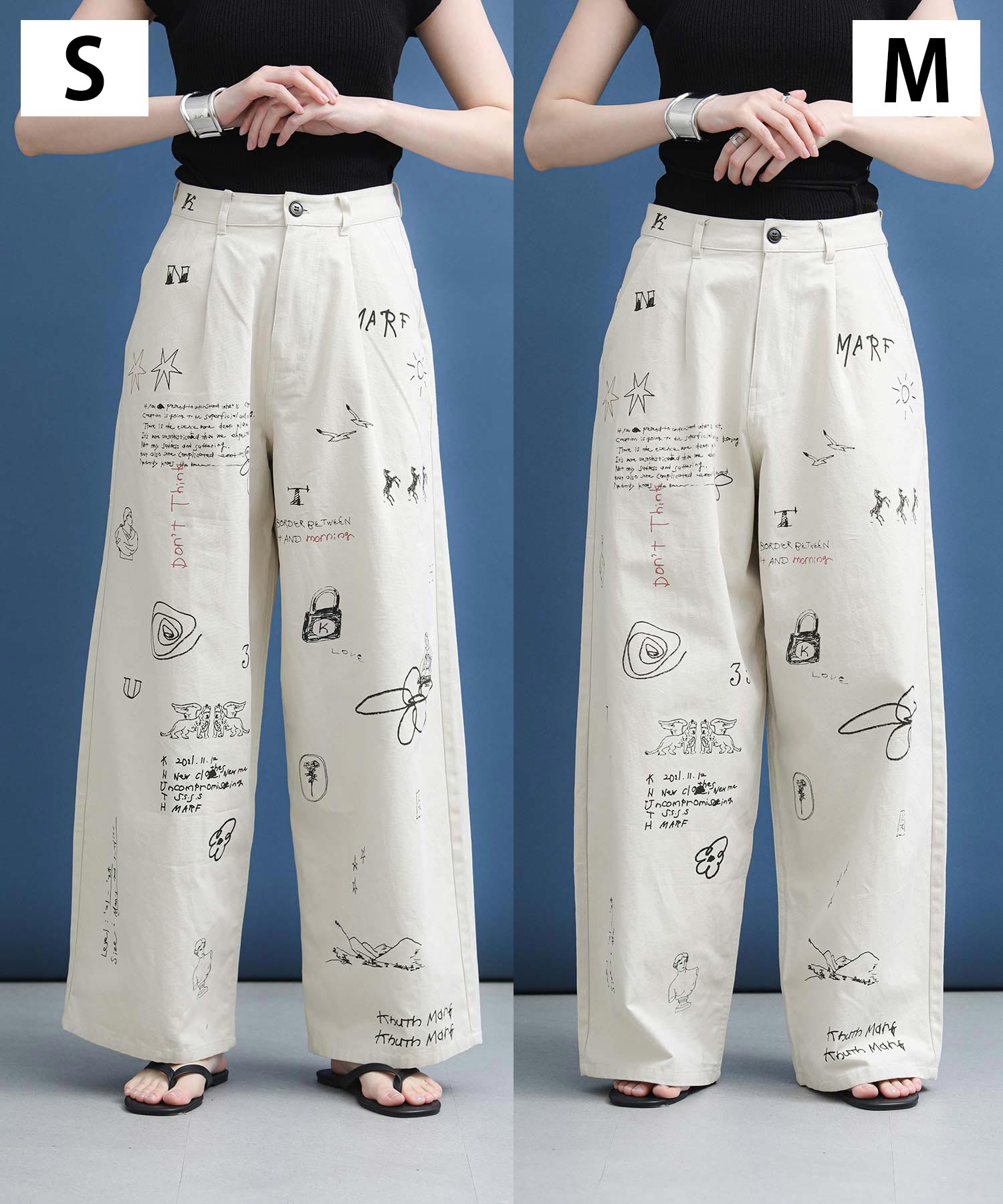 The rejoiceハイウエストタトゥーパンツ【Knuth Marf】 | SEKIMIKI Online