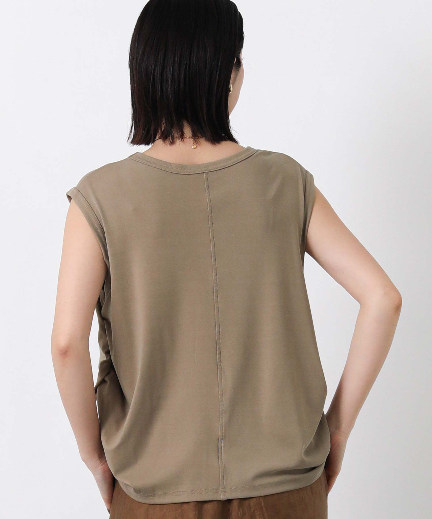 Gready Brilliant  アシメドレープフレンチカットソー　ピンク Gready Brilliant - Gready Brilliant アシメドレープフレンチ