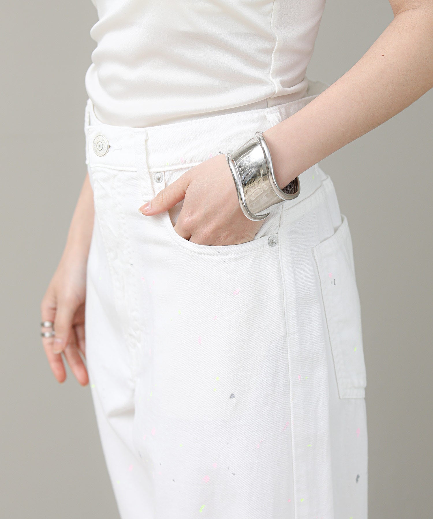 ♡オイルペイント　すきあれば…♡ The rejoiceKOHペイントデニム【NEEDBY】 | SEKIMIKI Online