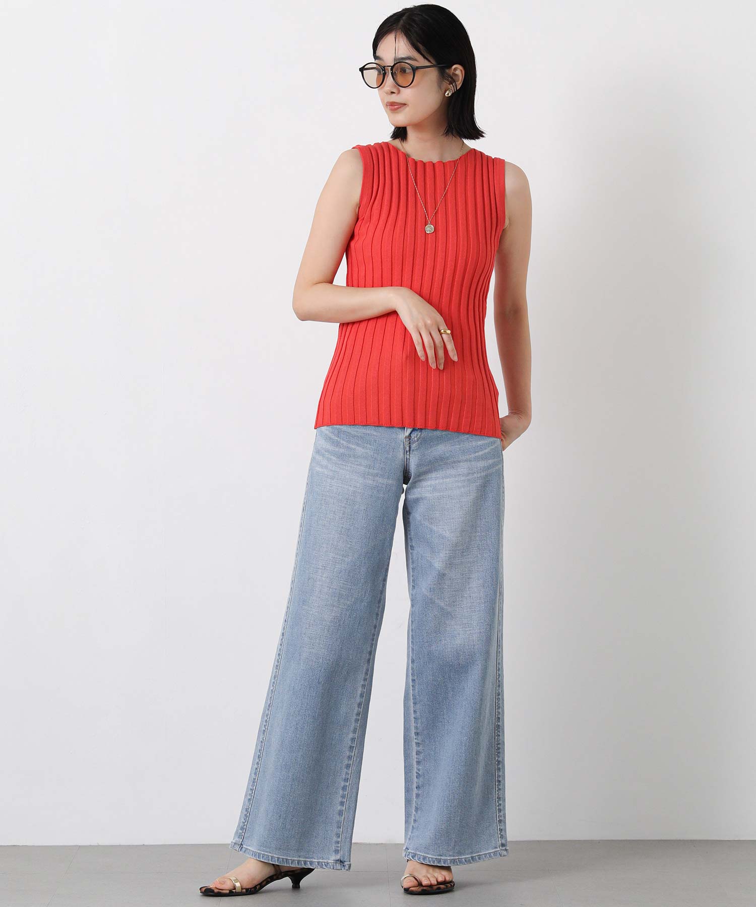 新品　PURADA ノースリーブニット PRADA ノースリーブ ニット ミニワンピース レディース SIZE 36 (XS