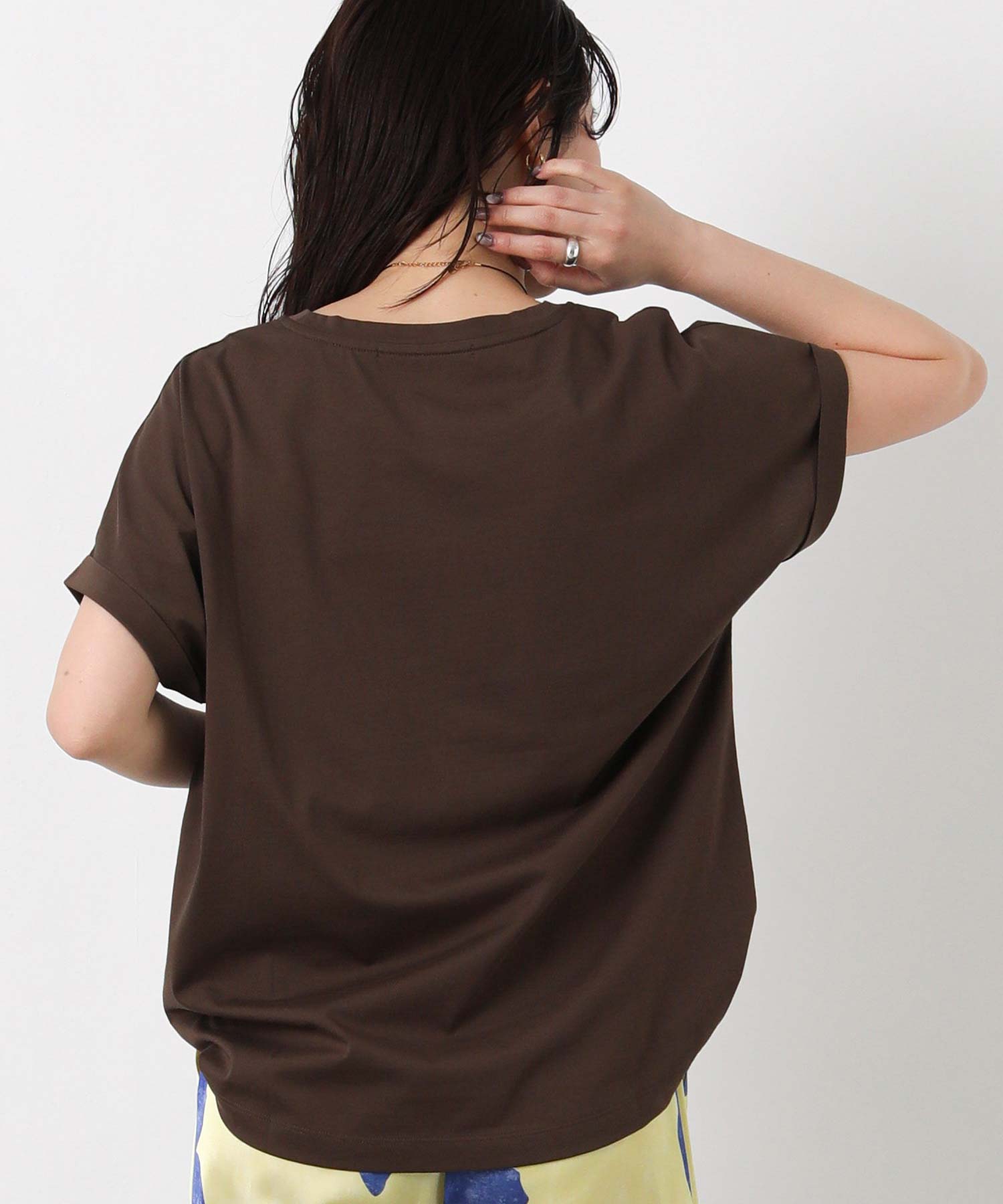 Gready BrilliantPerleクルーネックハーフスリーブカットソー