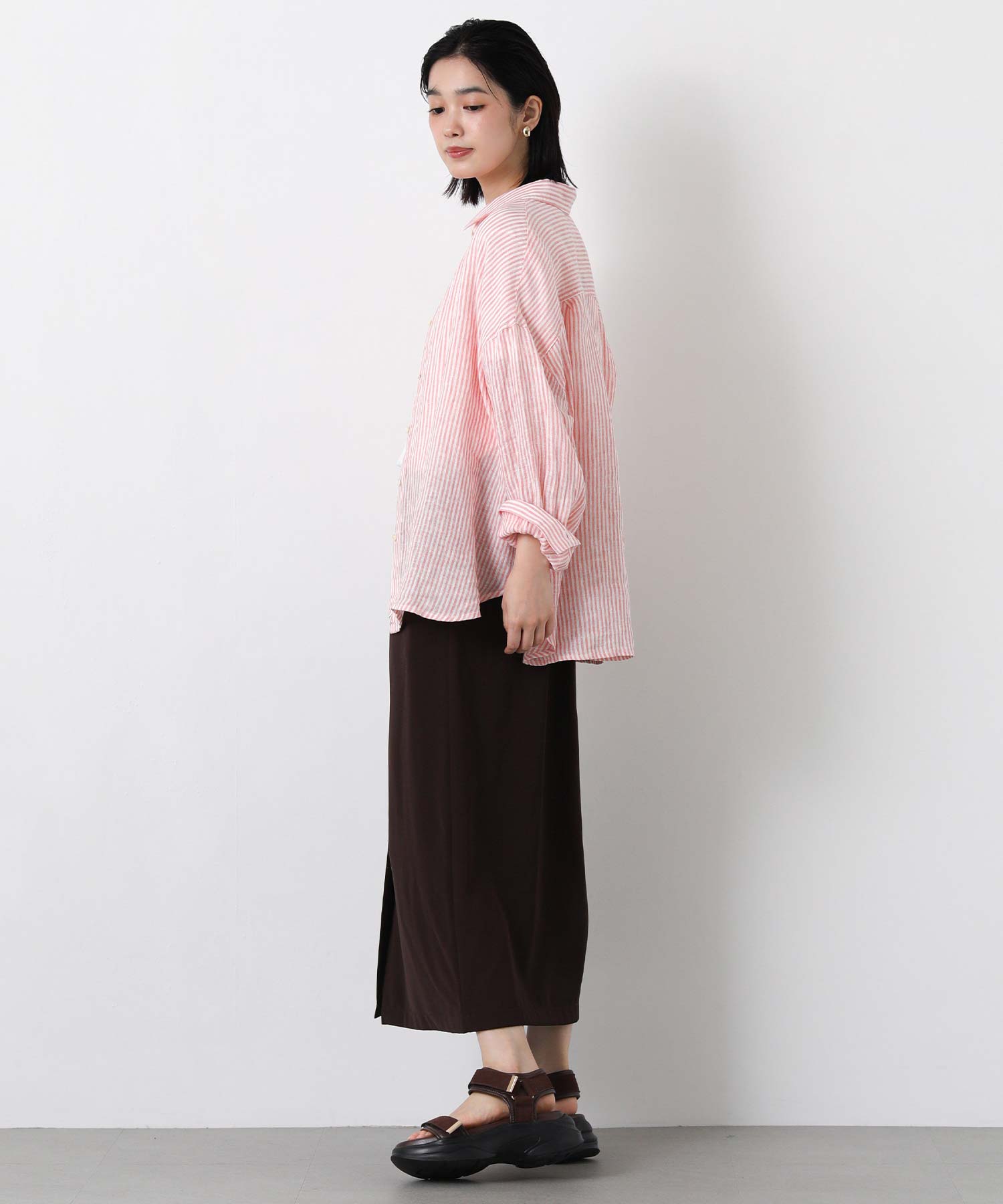 新品Grady Brilliant デニムシャツ　完売　ピンク Gready Brilliantリネン柄シャツ | SEKIMIKI Online