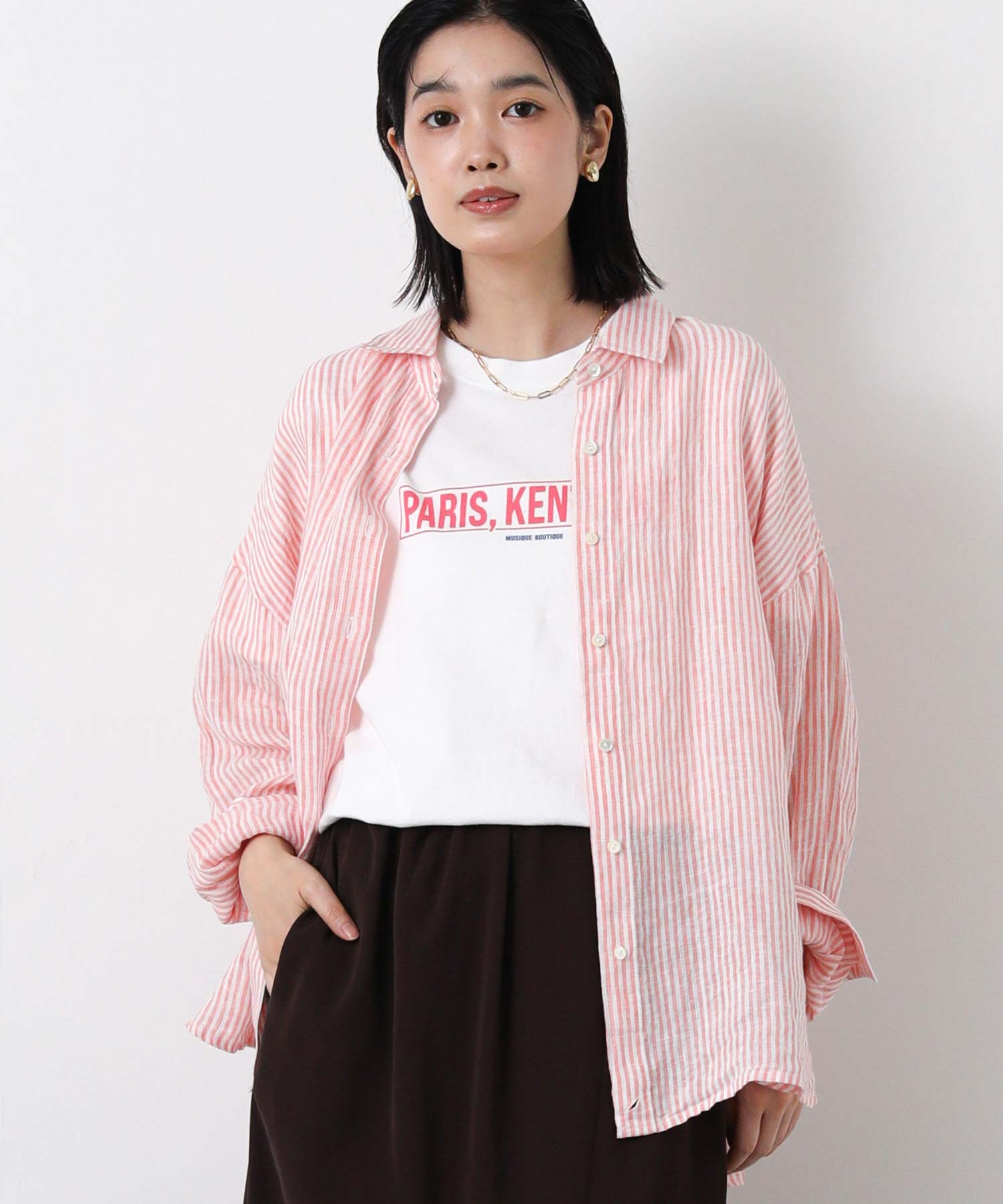 Gready Brilliantリネン柄シャツ | SEKIMIKI Online