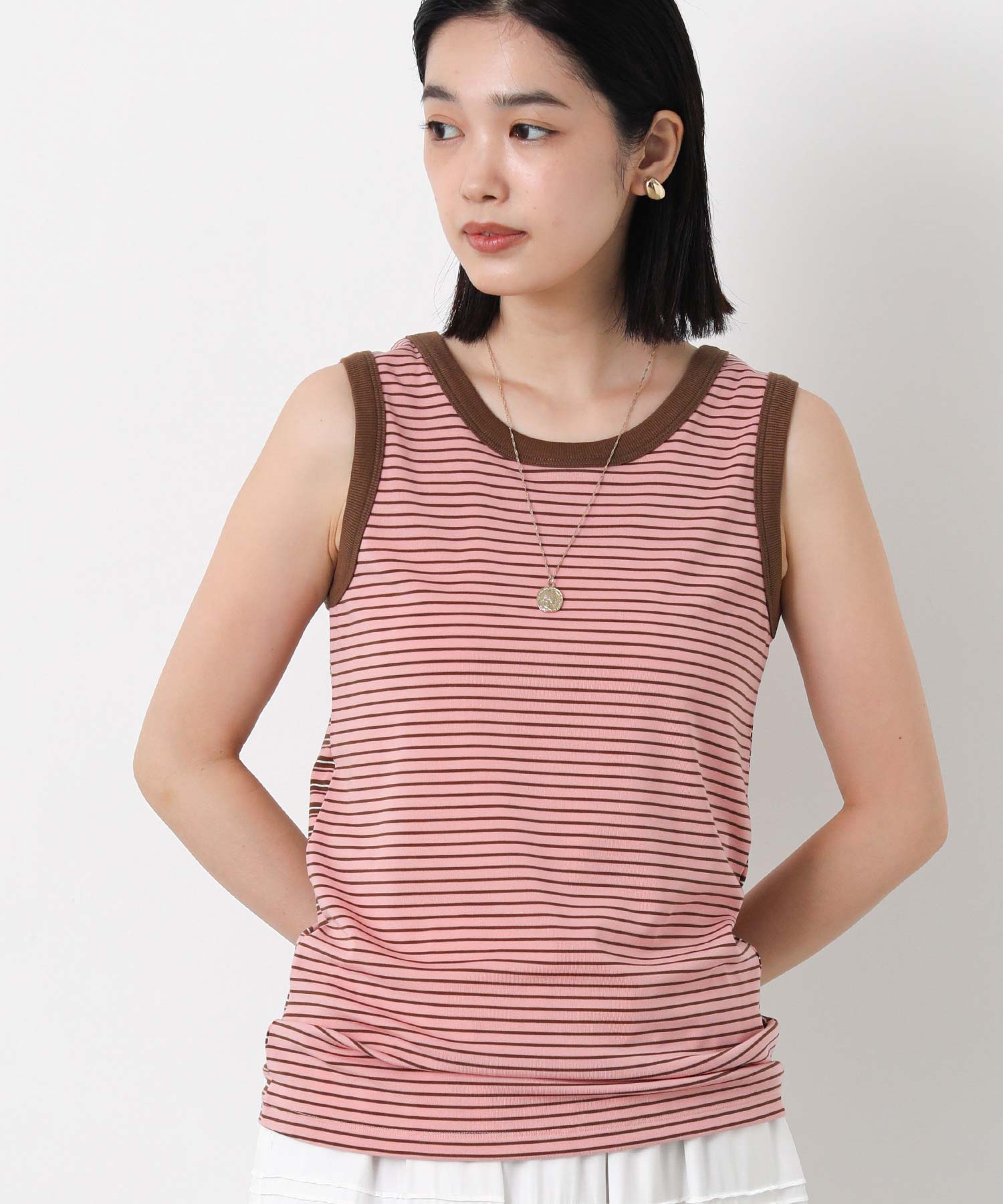 brilliant商品です Gready Brilliant2wayマルチボーダータンクカットソー | SEKIMIKI Online