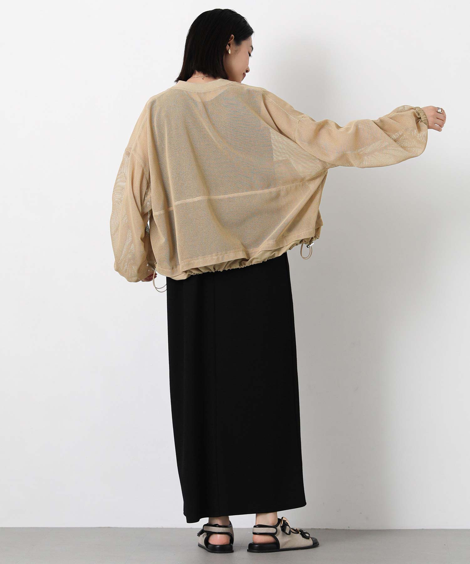 BEIGE, BERNARD シアーライトブルゾン 4 ブラック 麻　薄手 雑誌InRed web10月号掲載】ライトブルゾン,50%OFF| TOKYO DESIGN CHANNEL