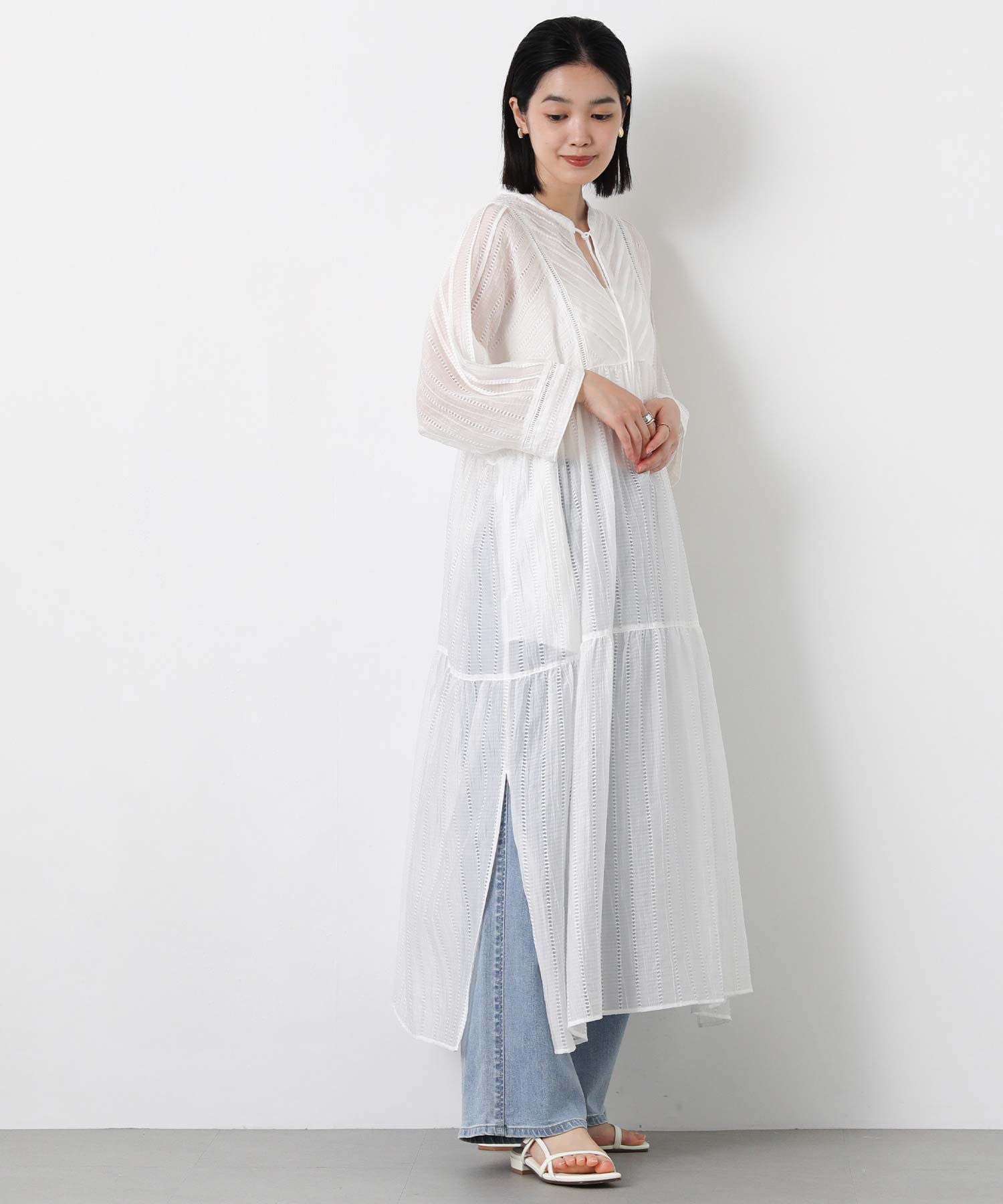 Gready Brilliantドビーストライプスキッパーワンピース | SEKIMIKI Online