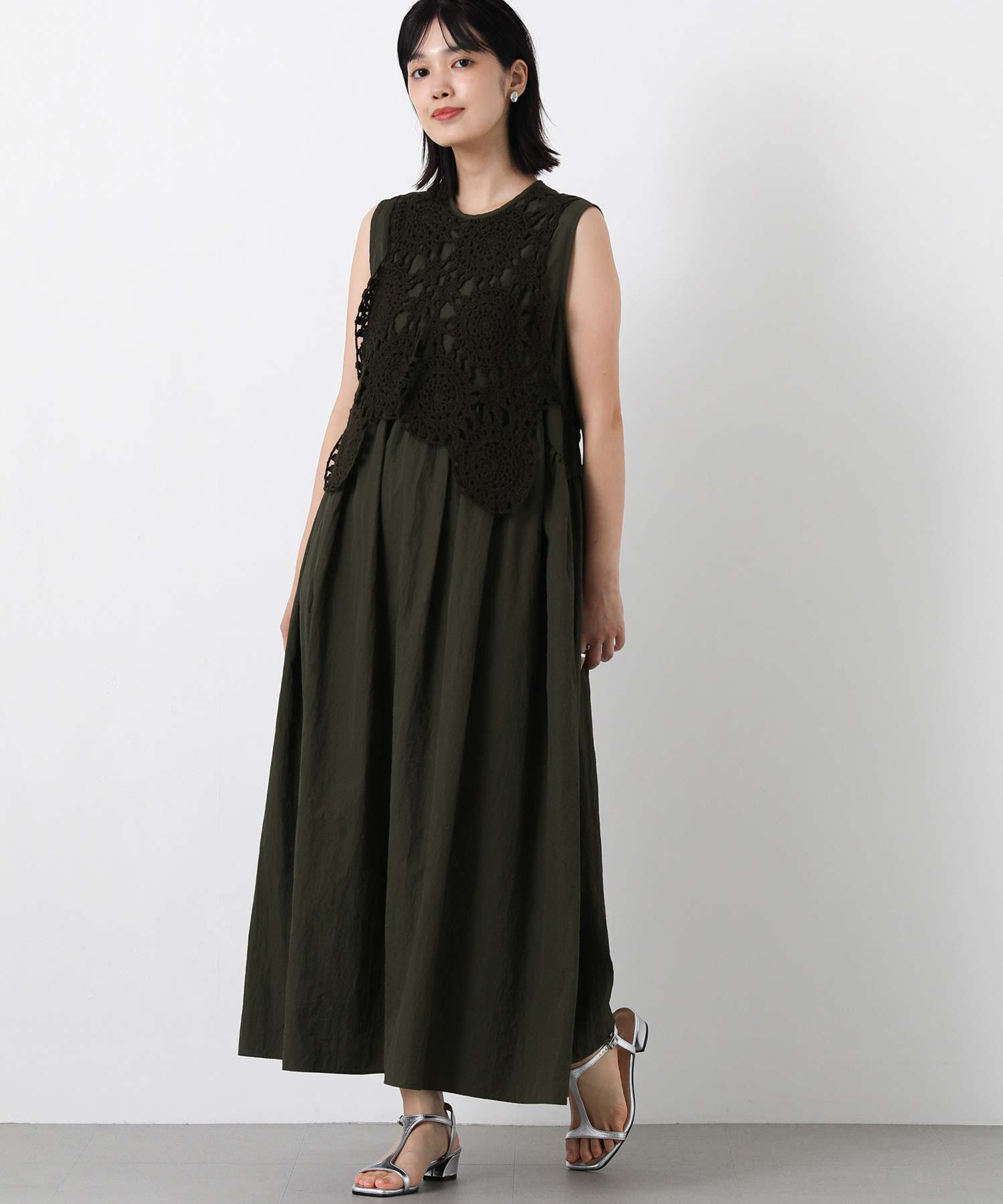 Gready Brilliantクロシェニットドッキングワンピース | SEKIMIKI Online