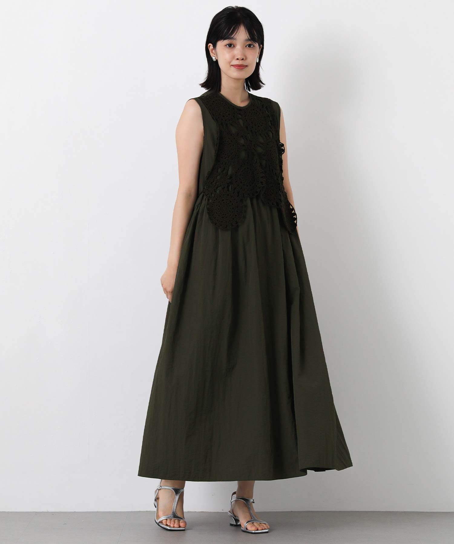 Gready Brilliantクロシェニットドッキングワンピース | SEKIMIKI Online