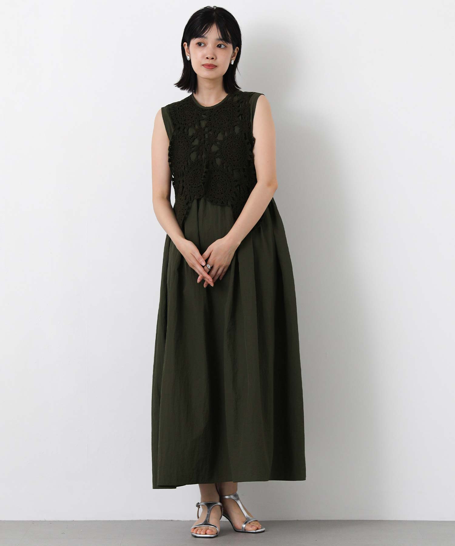 Gready Brilliantクロシェニットドッキングワンピース | SEKIMIKI Online