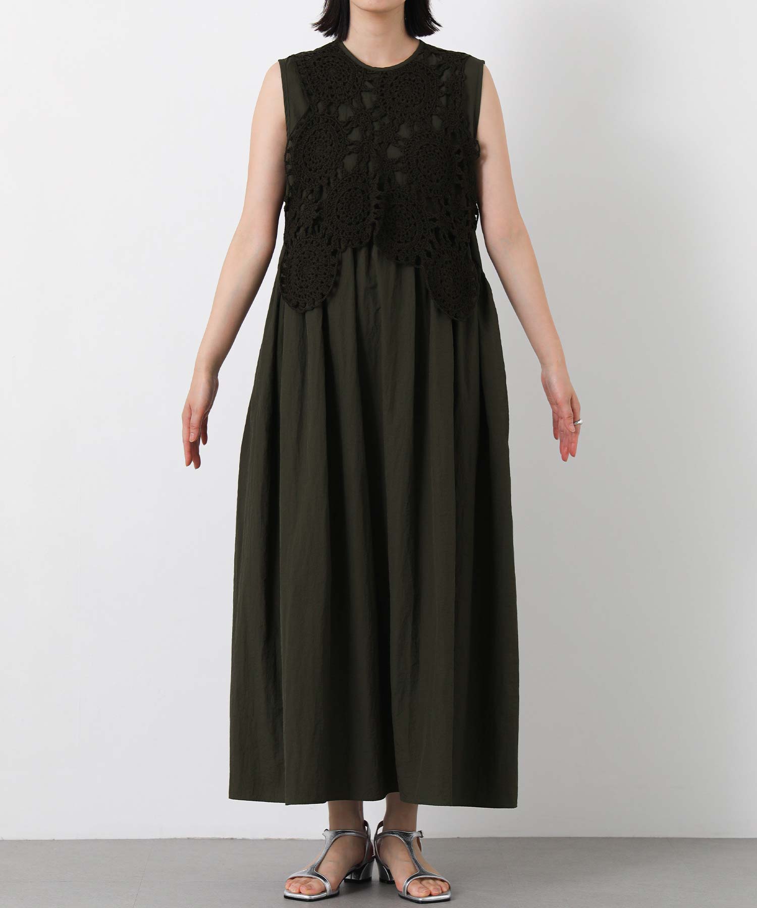 Gready Brilliantクロシェニットドッキングワンピース | SEKIMIKI Online