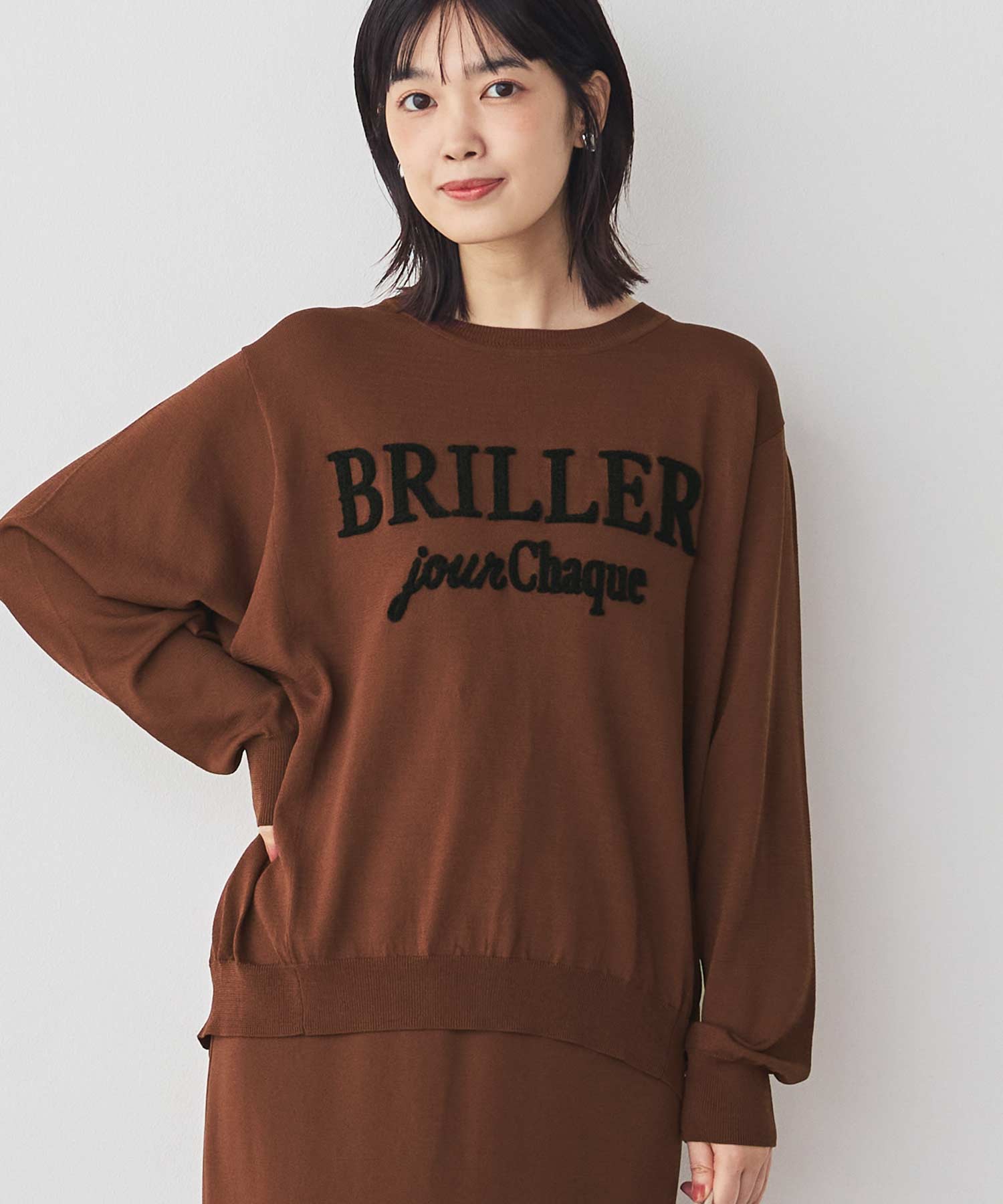 Gready Brilliant サガラ刺繍ロゴニットプルオーバー