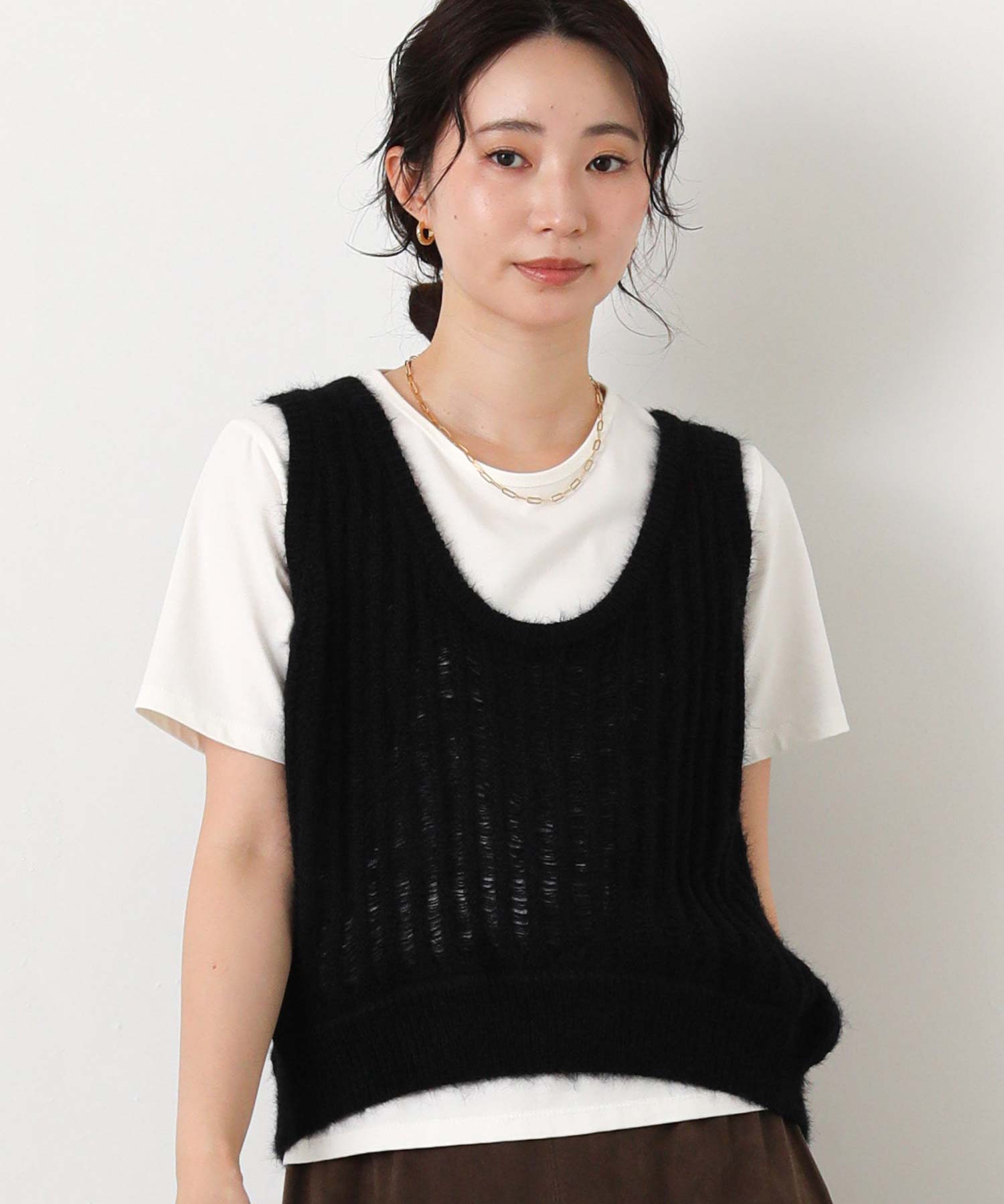 PUR hand cutworkベスト Gready Brilliant針抜きフェザーベスト | SEKIMIKI Online