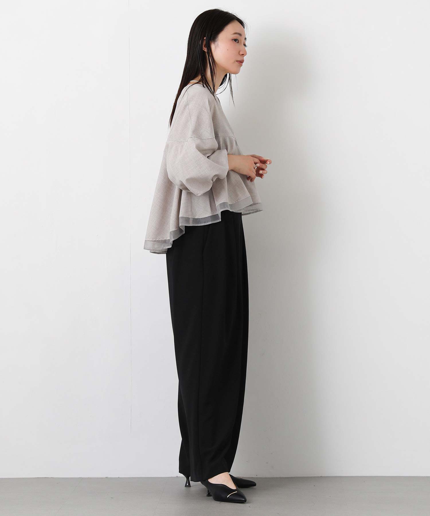 gready brilliant購入　 FAVORI ワイドパンツ Gready Brilliant2タックワイドパンツ | SEKIMIKI Online