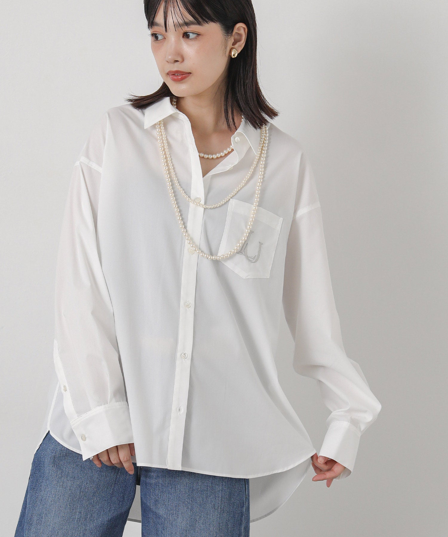 Gready BrilliantLU刺繍BASICシャツ | SEKIMIKI Online