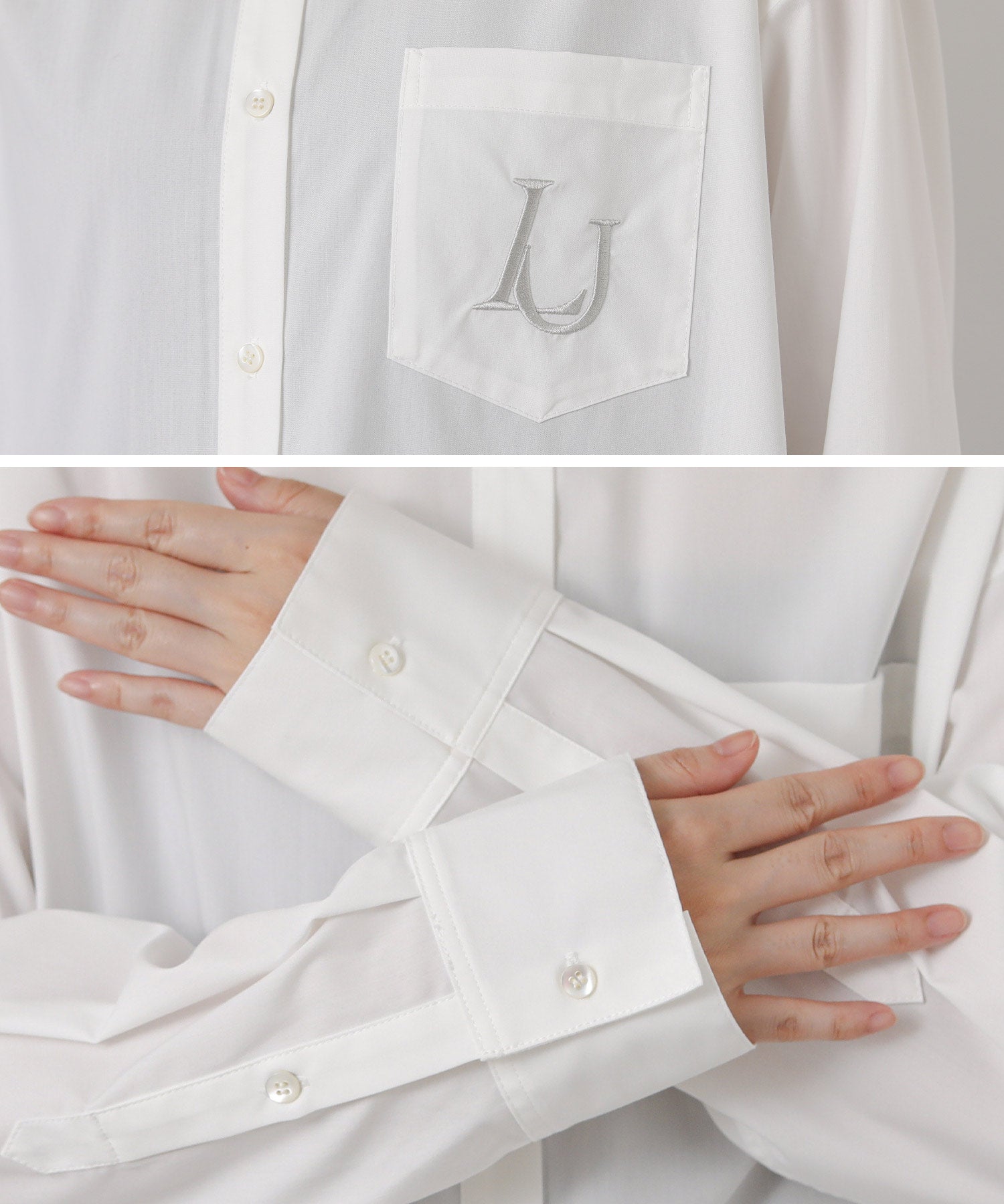 Gready BrilliantLU刺繍BASICシャツ | SEKIMIKI Online