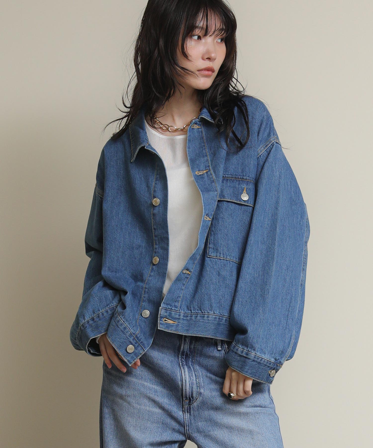 The rejoiceONEポケットデニムジャケット【LANCER CLOTHING