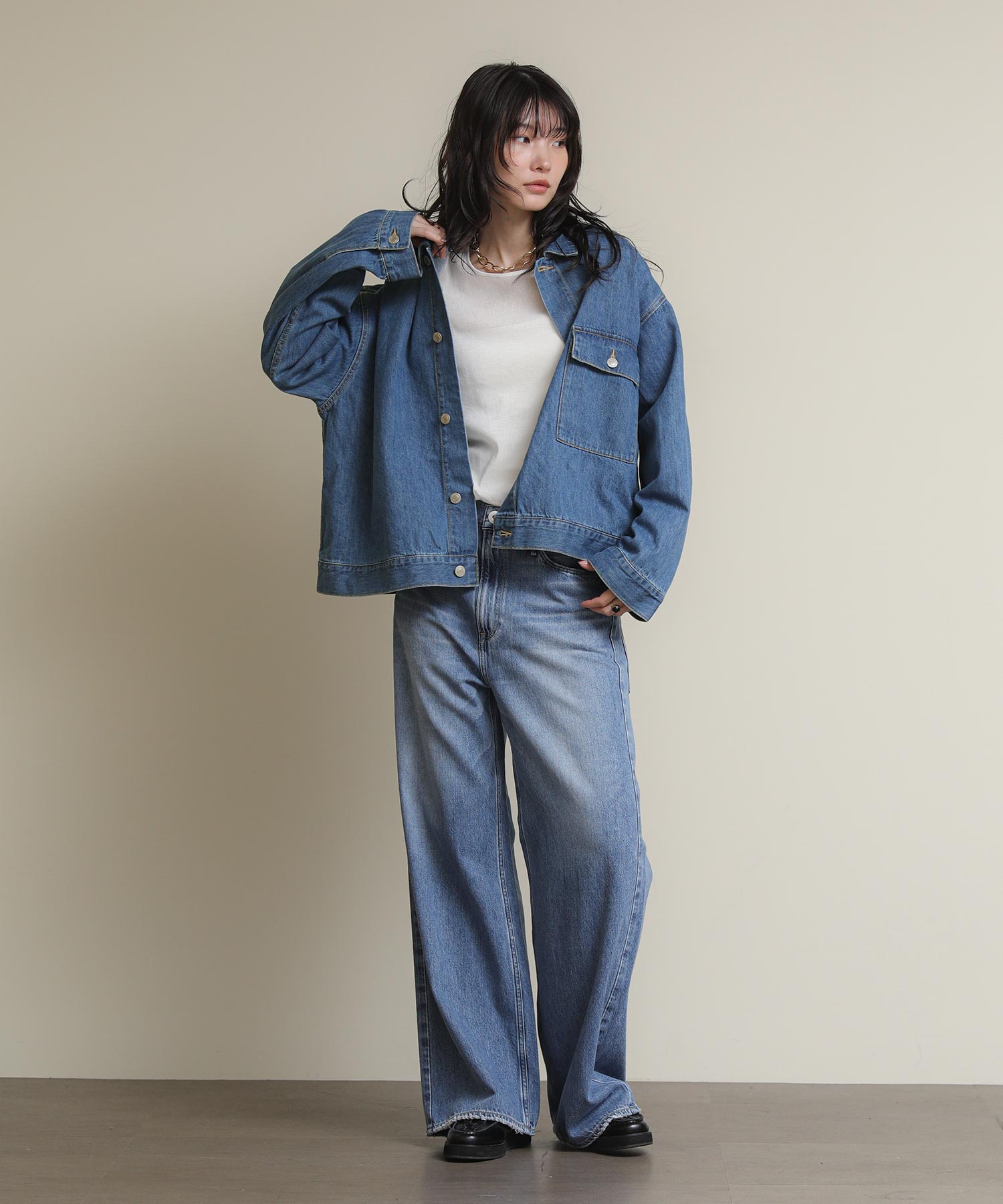 The rejoiceONEポケットデニムジャケット【LANCER CLOTHING