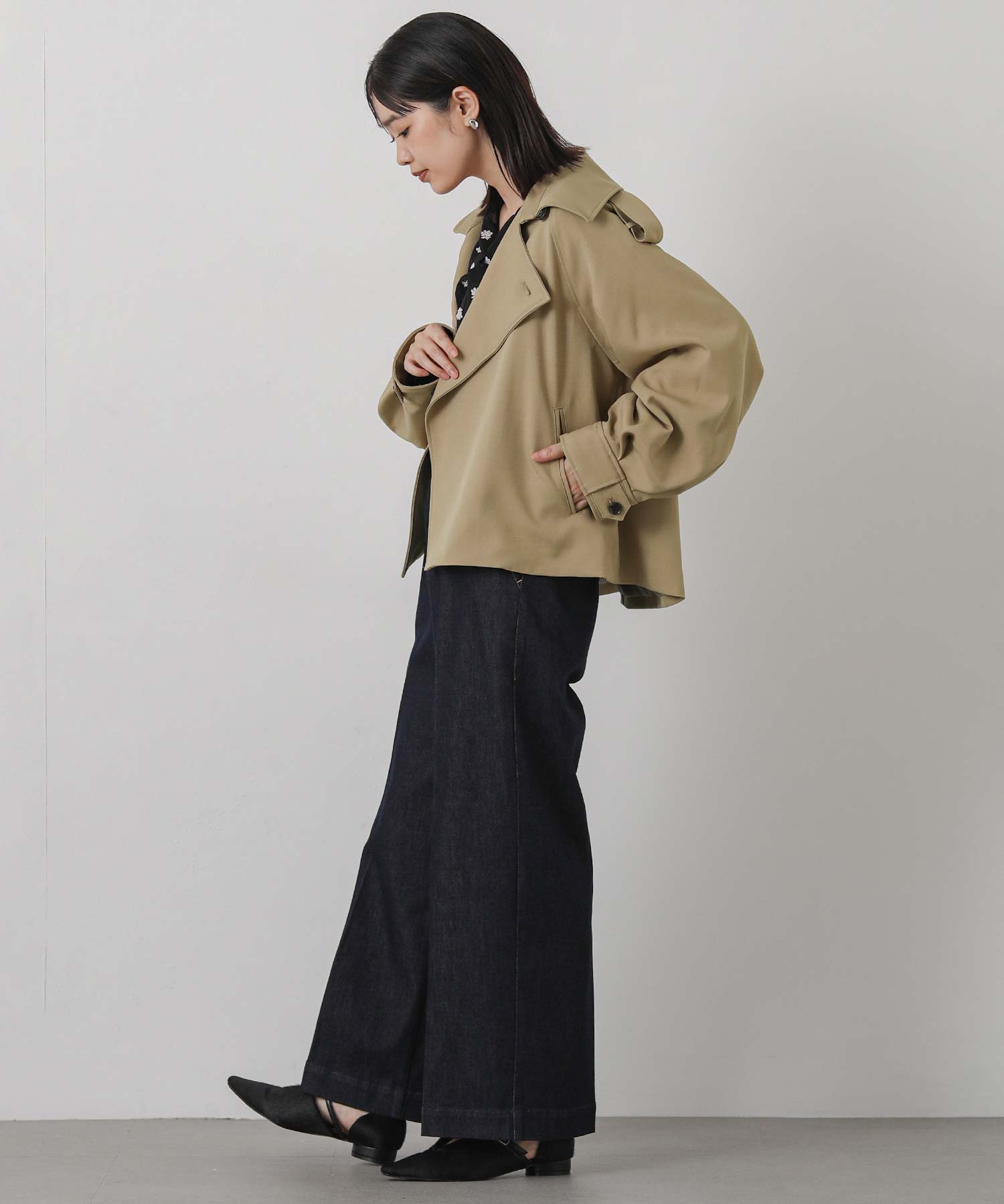 Gready BrilliantLUショートトレンチジャケット | SEKIMIKI Online
