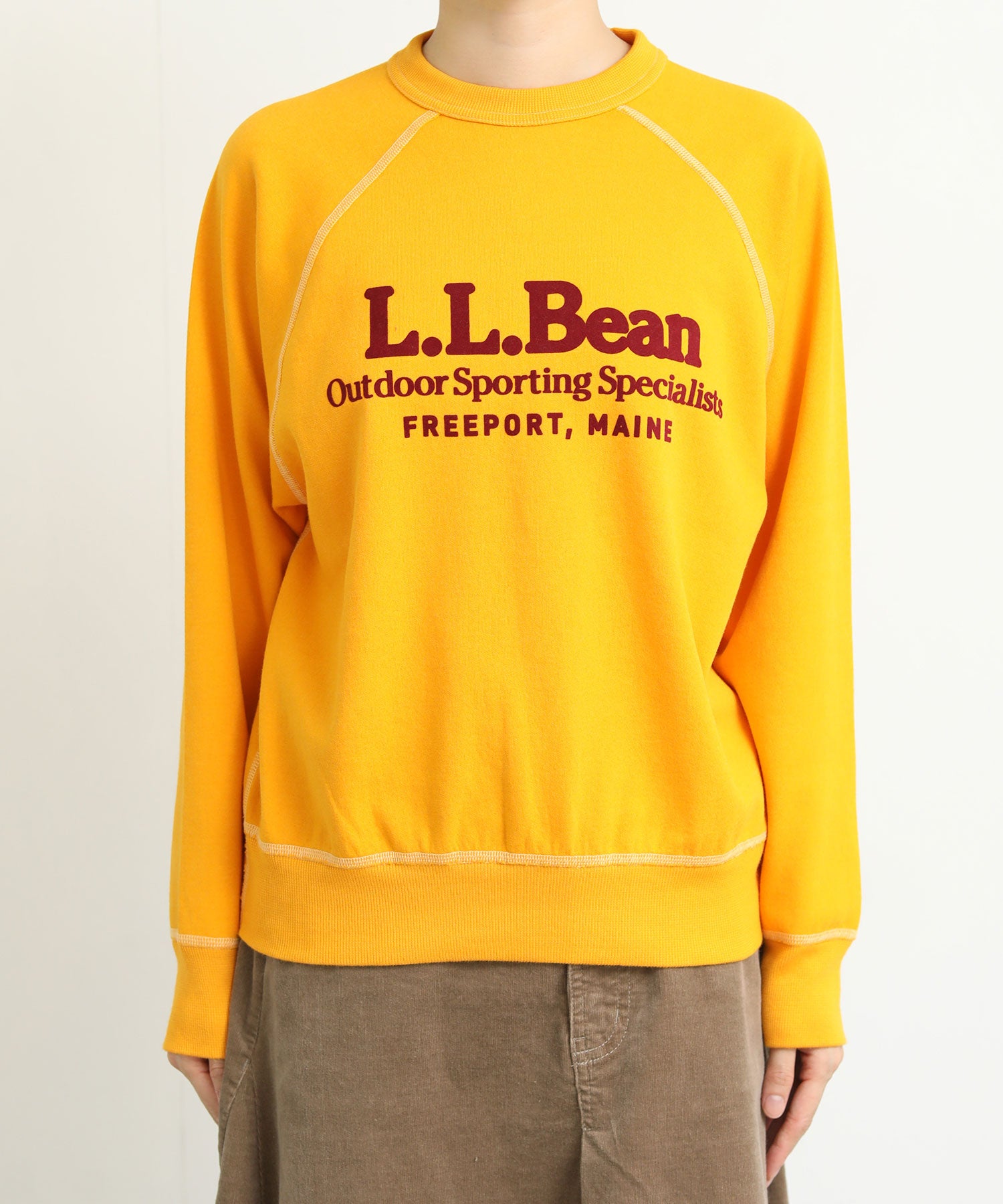 SPECIAL GUEST トレーナー 2XL イエロー Re FiinaPortage Crewneckスウェット【L.L.Bean